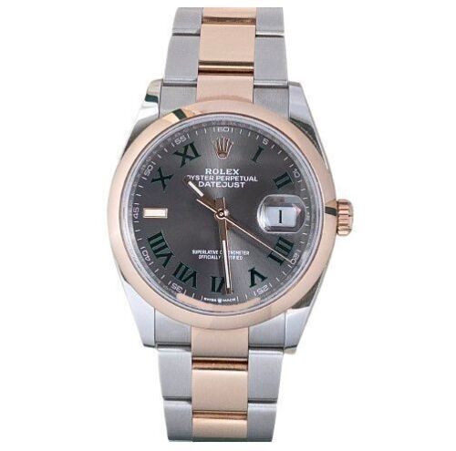 Rolex Datejust 36 Wimbledon Rose Gold 126201