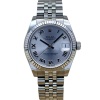 Rolex Datejust 31 Silver Romans 18K White Gold Ref 178274 2018