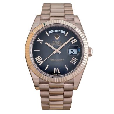 Rolex Day-Date 228235 Rose Gold slate ombr&eacute; dial