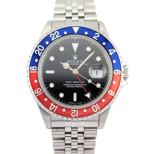 Rolex 16700 GMT-Master Pepsi on Jubilee 40mm 1991 X-Serial