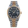 Rolex Datejust 36 Black Diamond Dial 16233G