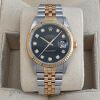 Rolex Datejust 36 Black Diamond Dial 16233G - 2