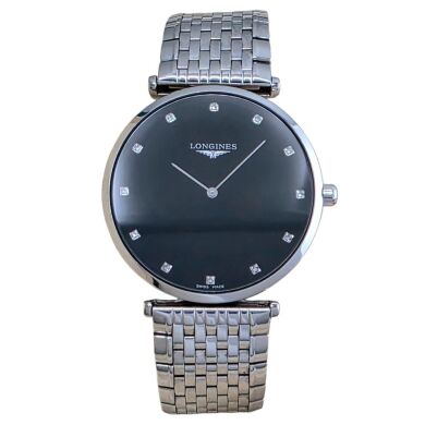 Longines Le Grand Classique Quartz Diamonds Black 38mm