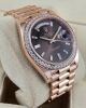 Rolex Day-Date 228345RBR Chocolate Baguette Dial Factory Diamonds - 7