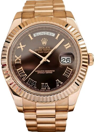 Rolex Day-Date II 218235 Chocolate Dial