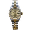 Rolex Lady-Datejust 26 18K Yellow Gold Champagne Big Diamond Ref 69173G
