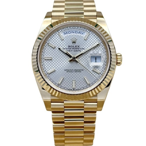 Rolex Day-Date 40 Silver Motif Ref 228238 2022