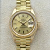 Rolex Lady-Datejust 26 Champagne Bark President 18K Yellow Gold Ref 69278 - 4