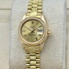 Rolex Lady-Datejust 26 Champagne Bark President 18K Yellow Gold Ref 69278 - 5