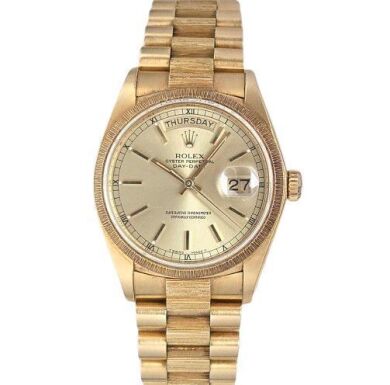Rolex Day-Date 36 Bark Champagne 18078