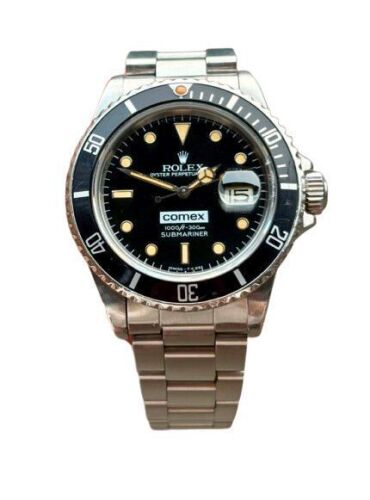 Rolex Submariner Date 16800 1985 8.65 Serial Comex Issue 61** Patina Dial Pompey Delivered One Owner Full Collectors Set