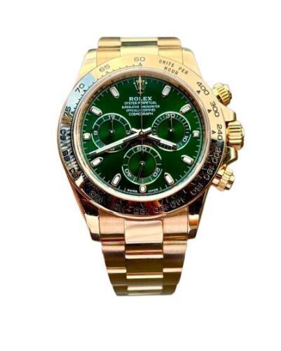 Rolex Cosmograph Daytona 116508 2018 18K Yellow Gold Green Dial &ldquo;John Mayer&rdquo; Full Set