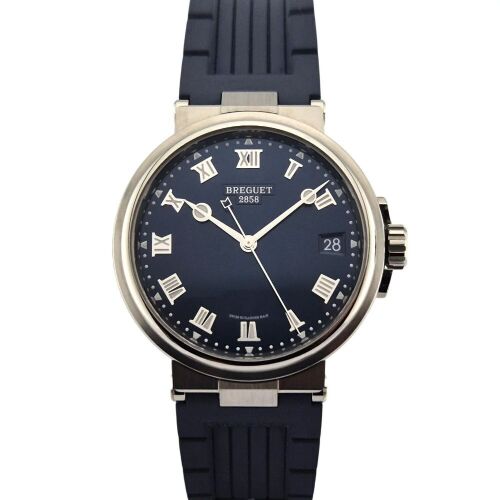 Breguet 5517TI/Y1/5ZU Marine Titanium Blue Dial 40mm 2023 Box & Papers