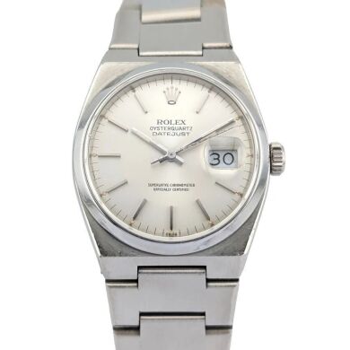 Rolex 17000 Datejust Oysterquartz Silver Dial 36mm 1980