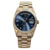 Rolex Day-Date 36 Blue Diamond Dial Ref 18238 18K Yellow Gold President