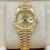 Rolex Lady-Datejust 26 Champagne Diamond 18K Yellow Gold President Ref 69178 - 4