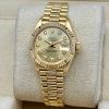 Rolex Lady-Datejust 26 Champagne Diamond 18K Yellow Gold President Ref 69178 - 5