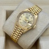 Rolex Lady-Datejust 26 Champagne Diamond 18K Yellow Gold President Ref 69178 - 7