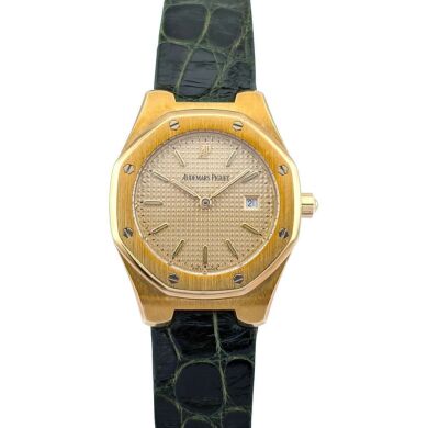 Audemars Piguet 66800BA 18k Yellow Gold Royal Oak Gold Dial 28mm