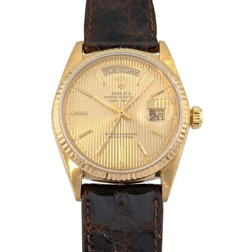 Rolex 18038 Day-Date 36 President Champagne Tapestry Dial 36mm