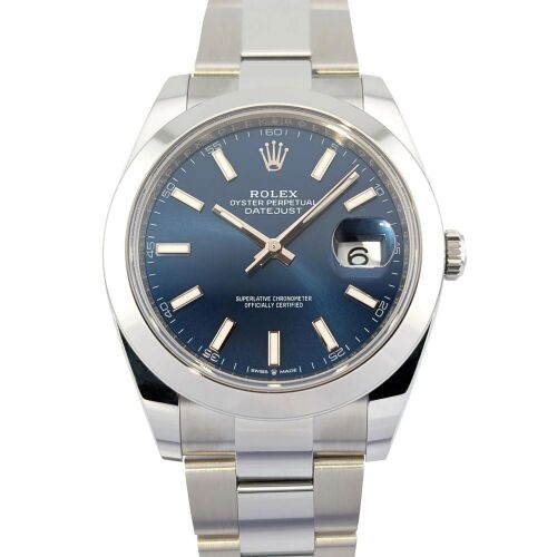 Rolex 126300 Datejust 41 Bright Blue Oyster 41mm 2026 Box & Papers