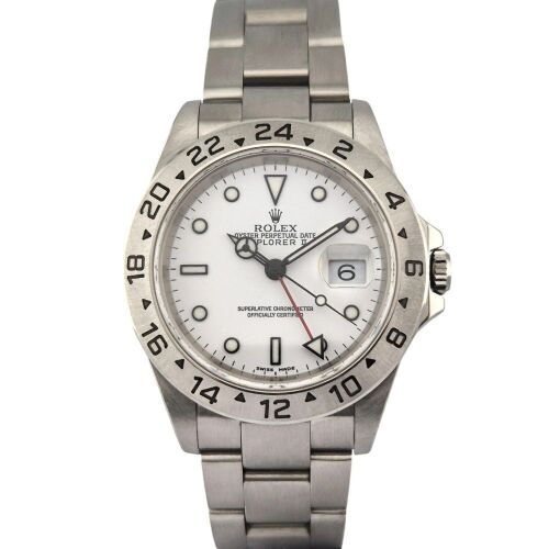 Rolex 16570 Explorer II Polar Dial 40mm 2000 P Serial