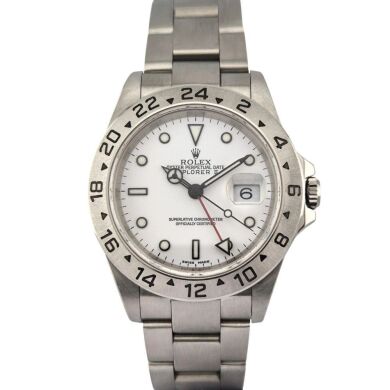 Rolex 16570 Explorer II Polar Dial 40mm 2000 P Serial