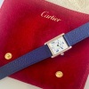 Cartier Tank Must Mid Size Blue Romans Ref 2416 - 7