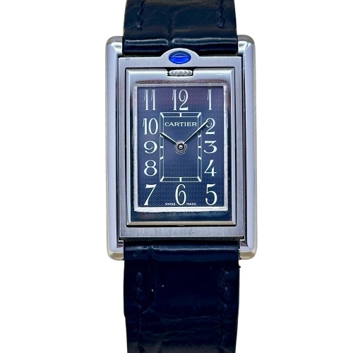 Cartier Tank Basculante Large Slate Grey Arabic Dial Ref 2405