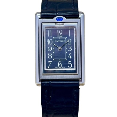 Cartier Tank Basculante Large Slate Grey Arabic Dial Ref 2405