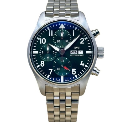 IWC Pilot's Chronograph 41 Green Dial