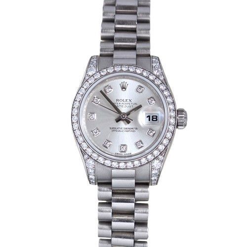 Rolex Lady-Datejust White Gold Factory Diamond 179159G