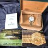 Rolex 18038 Day-Date 36 18k Gold White Roman Dial 36mm Box & Papers - 2