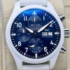 IWC Pilot Chronograph Le Petit White Ceramic Blue Ref IW389410 2026 NEW RELEASE! - 2