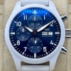 IWC Pilot Chronograph Le Petit White Ceramic Blue Ref IW389410 2026 NEW RELEASE! - 3