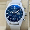 IWC Pilot Chronograph Le Petit White Ceramic Blue Ref IW389410 2026 NEW RELEASE! - 5