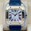 Cartier Santos 100 XL Automatic 18K Yellow Gold White Romans Ref 2656 - 3