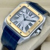 Cartier Santos 100 XL Automatic 18K Yellow Gold White Romans Ref 2656 - 6