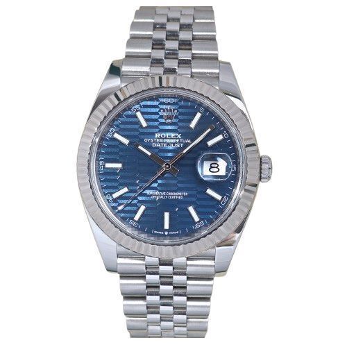 Rolex Datejust 41 Blue Motif Dial 126334