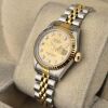 Rolex 69173G Lady-Datejust Two Tone Champagne Diamond Dial - 4