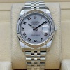 Rolex Datejust 36 Silver Romans 18K White Gold Ref 116234 - 4