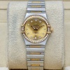 Omega Constellation Ladies Factory Diamond Bezel Yellow Gold Ref 111.25.26.60.58.001 - 4