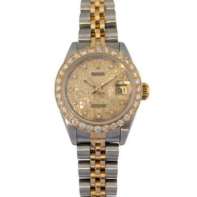Rolex 69173 Lady-Datejust Diamond Computer Dial 26mm Box & Papers