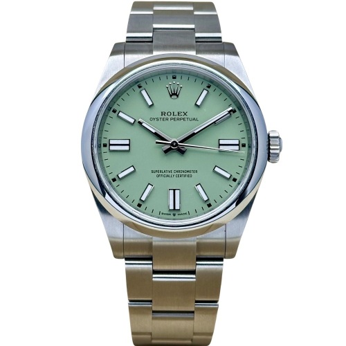 Rolex Oyster Perpetual 41 Pistachio Dial 2025