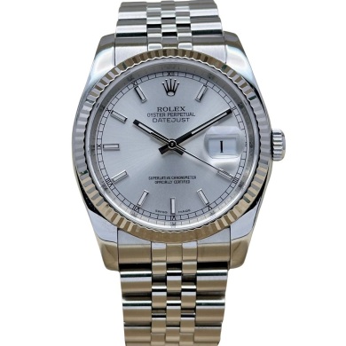 Rolex Datejust 36 Silver Dial Super Jubilee Ref 116234 2016