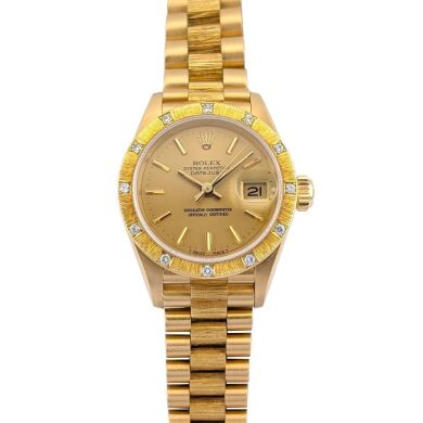 Rolex 69288 Lady-Datejust Diamond Bezel Champagne Dial