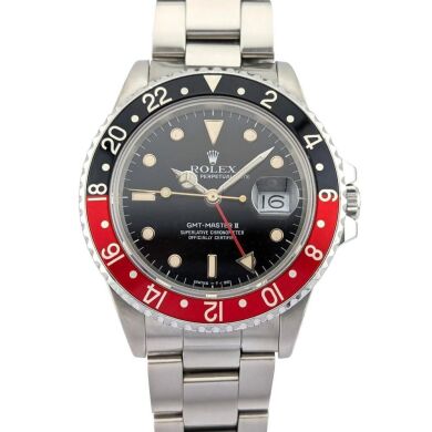 Rolex 16760 GMT-Master II Coke Fat Lady 40mm 1988 R-Serial
