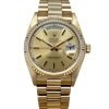Rolex Day-Date 36 Champagne Stick 18K Yellow Gold Ref 18038