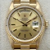Rolex Day-Date 36 Champagne Stick 18K Yellow Gold Ref 18038 - 3