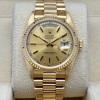Rolex Day-Date 36 Champagne Stick 18K Yellow Gold Ref 18038 - 4